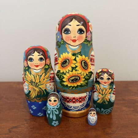 Aurora Collection Nesting Doll 6″, 5 pc., A50