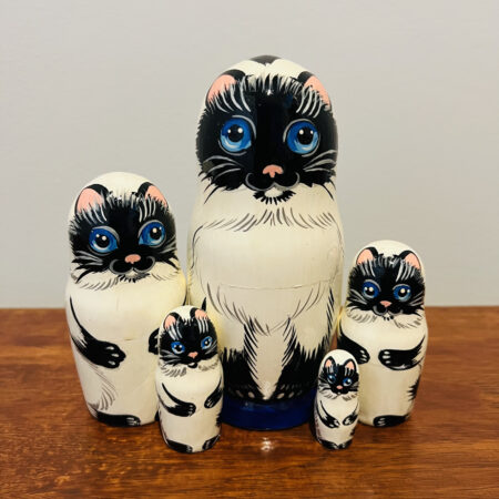 Cats Nesting Doll 6", 5 pc., A22