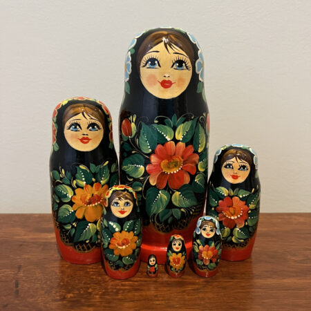 Christmas Collection Nesting Doll 7.5", 7 pc., A17