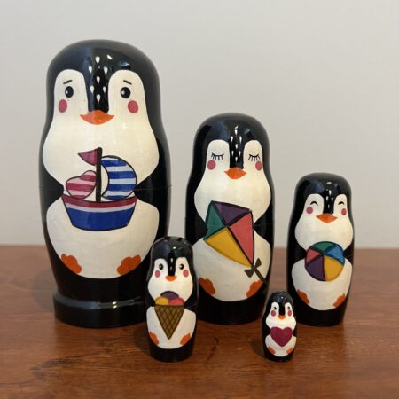 Assorted Penguins Nesting Doll, 5", 5 pc., A71