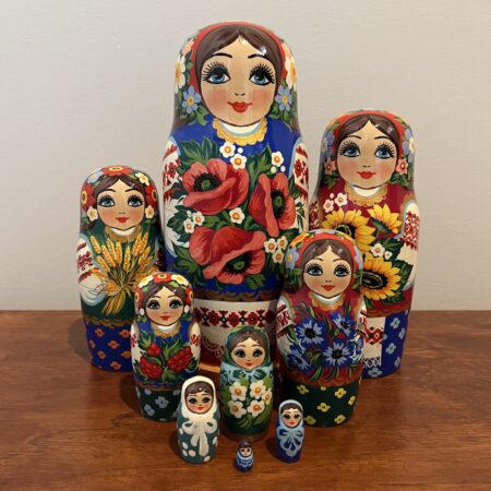 Aurora Collection Nesting Doll 12″, 9 pc., A82