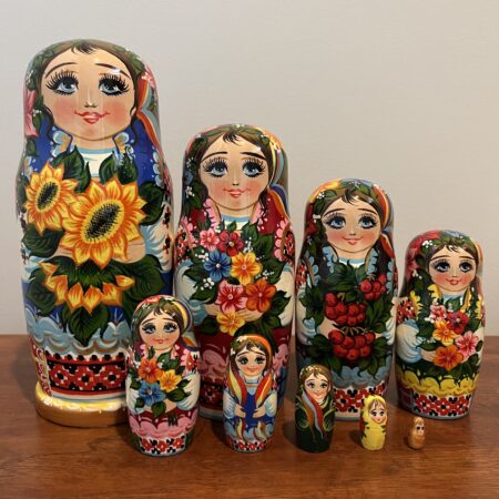 Mura Collection Nesting Doll 12″, 9 pc., A83