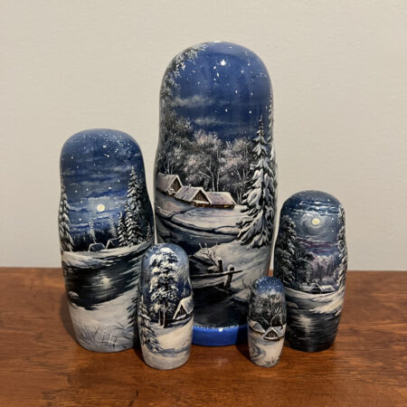 Snow Miracle Nesting Doll 7.5", 5 pc., A136