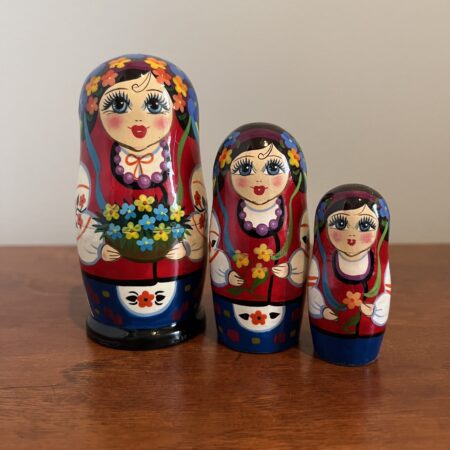 Carpathian Nesting Doll 4", 3 pc., A176