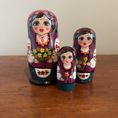 Carpathian Nesting Doll 4", 3 pc., A182