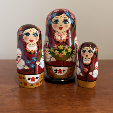 Carpathian Nesting Doll 4", 3 pc., A183